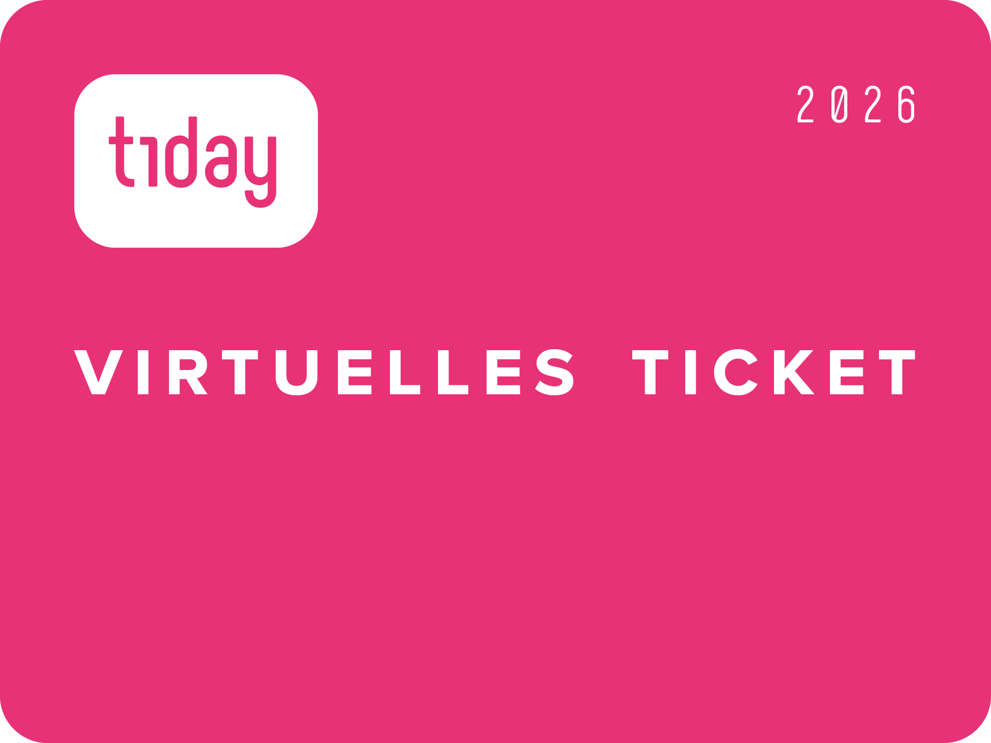 t1Day 2026 - virtuelles Ticket